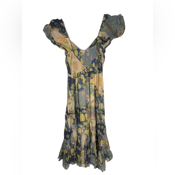 NEW Free People sundrenched short sleeve maxi dress M B2006 - Picture 4 of 6